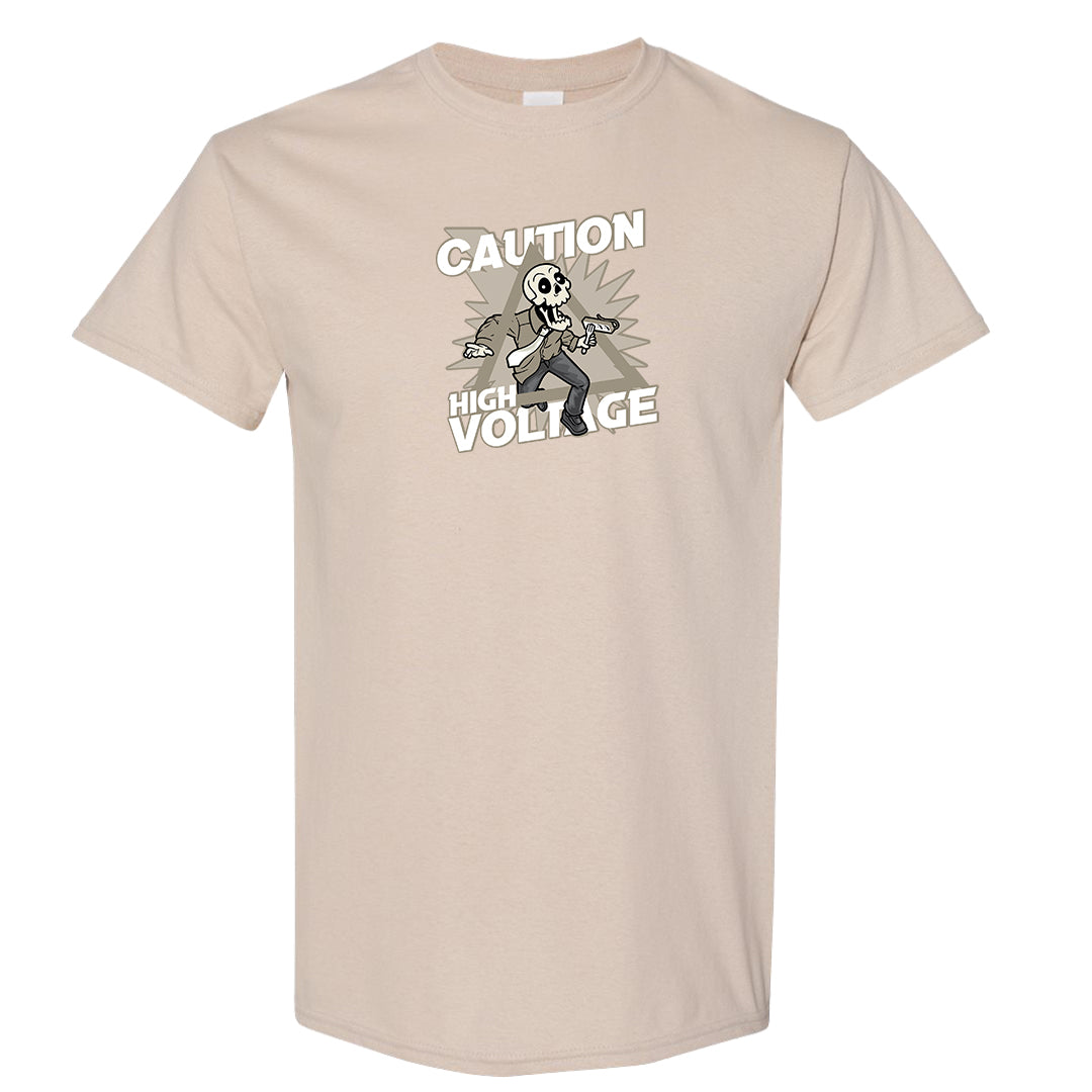 Coconut Milk Low Dunks T Shirt | Caution High Voltage, Sand