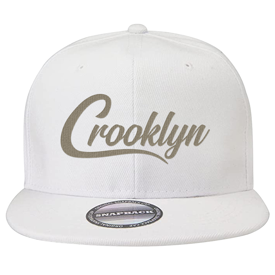 Coconut Milk Low Dunks Snapback Hat | Crooklyn, White