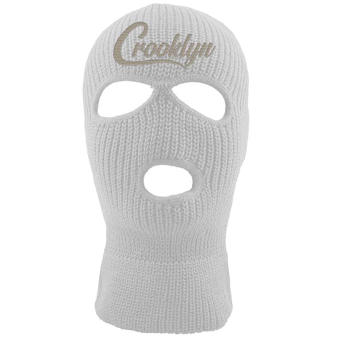 Coconut Milk Low Dunks Ski Mask | Crooklyn, White