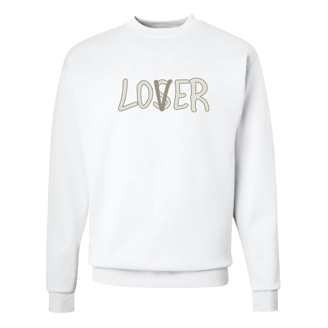 Coconut Milk Low Dunks Crewneck Sweatshirt | Lover, White