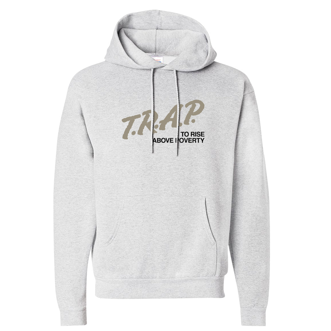 Coconut Milk Low Dunks Hoodie | Trap To Rise Above Poverty, Ash