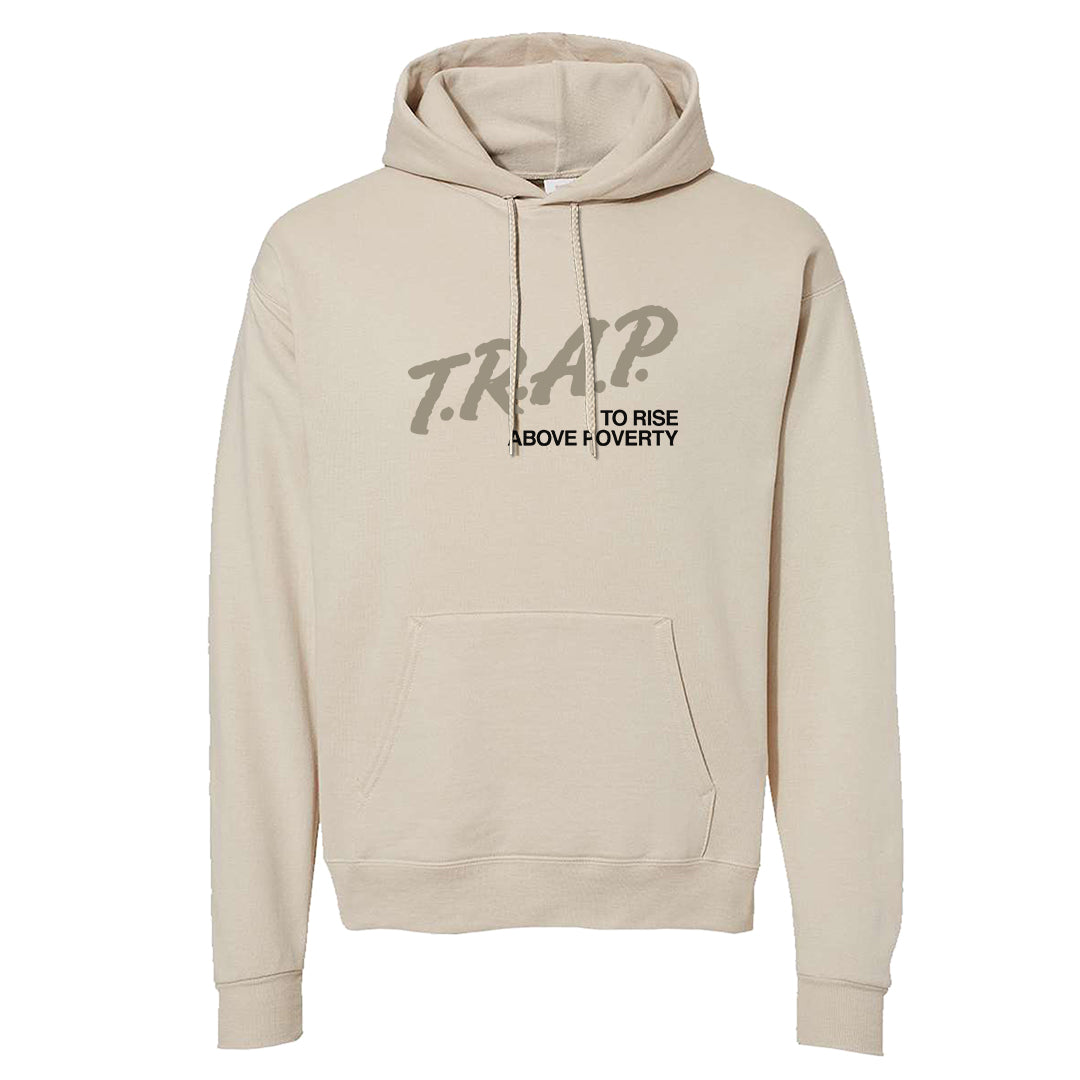Coconut Milk Low Dunks Hoodie | Trap To Rise Above Poverty, Sand