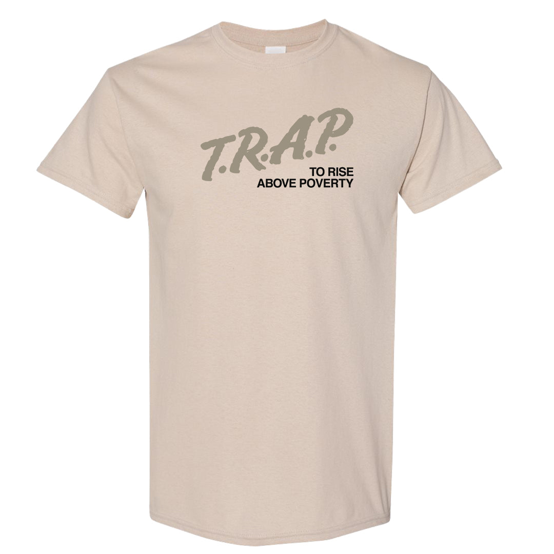 Coconut Milk Low Dunks T Shirt | Trap To Rise Above Poverty, Sand