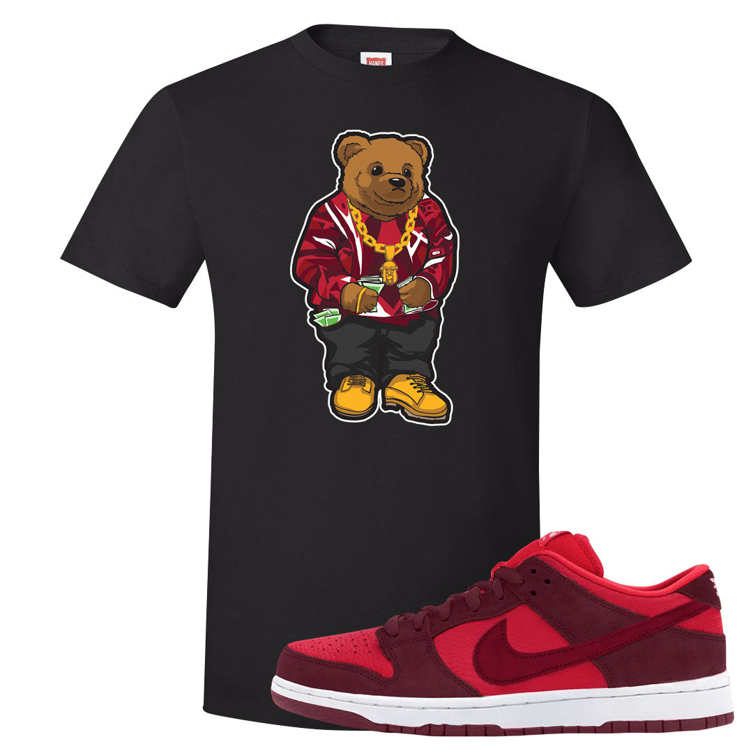 Cherry Low Dunks T Shirt | Sweater Bear, Black