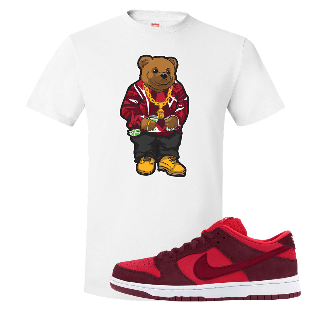 Cherry Low Dunks T Shirt | Sweater Bear, White