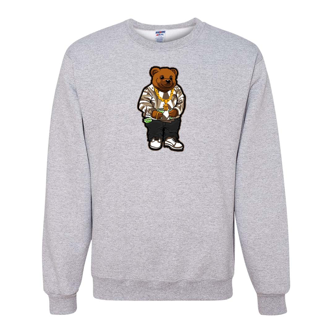 Dark Driftwood Low Dunks Crewneck Sweatshirt | Sweater Bear, Ash