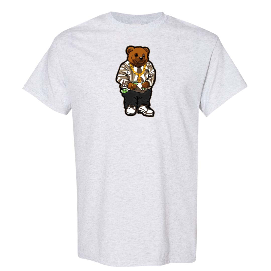 Dark Driftwood Low Dunks T Shirt | Sweater Bear, Ash