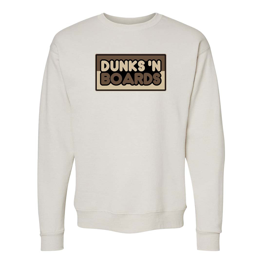 Dark Driftwood Low Dunks Crewneck Sweatshirt | Dunks N Boards, Sand