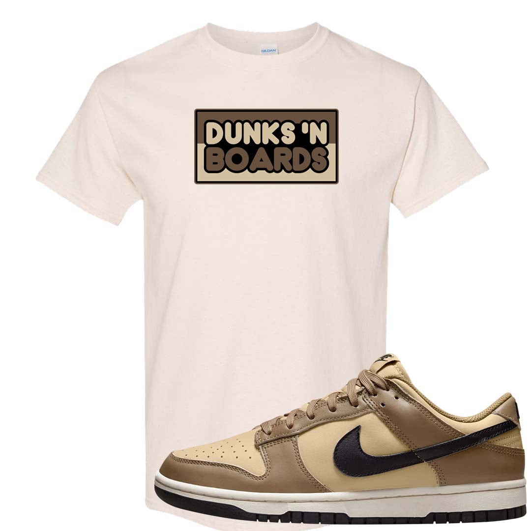 Dark Driftwood Low Dunks T Shirt | Dunks N Boards, Natural