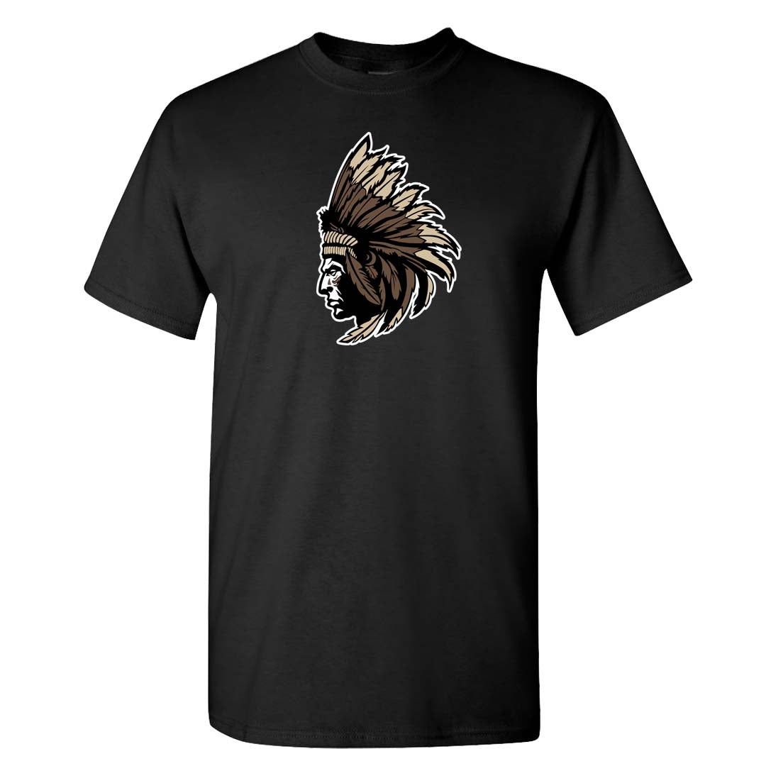 Dark Driftwood Low Dunks T Shirt | Indian Chief, Black
