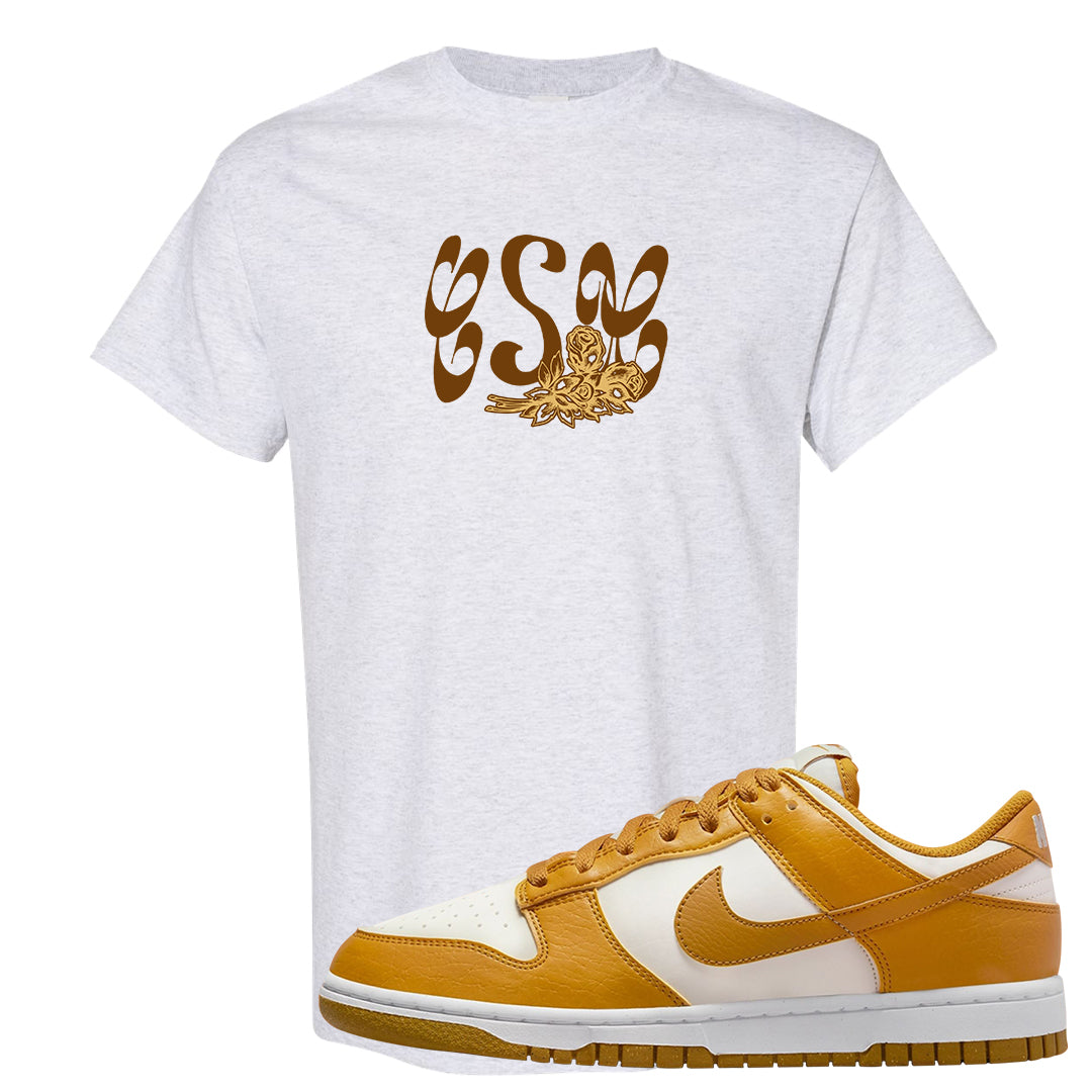 Gold Suede Low Dunks T Shirt | Certified Sneakerhead, Ash