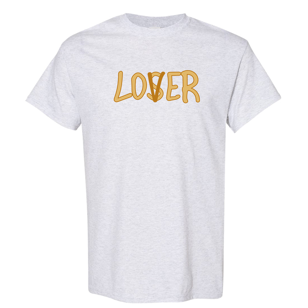 Gold Suede Low Dunks T Shirt | Lover, Ash