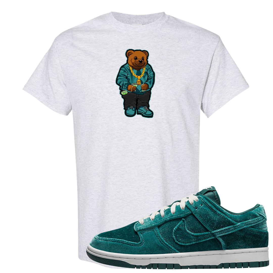 Green Velvet Low Dunks T Shirt | Sweater Bear, Ash