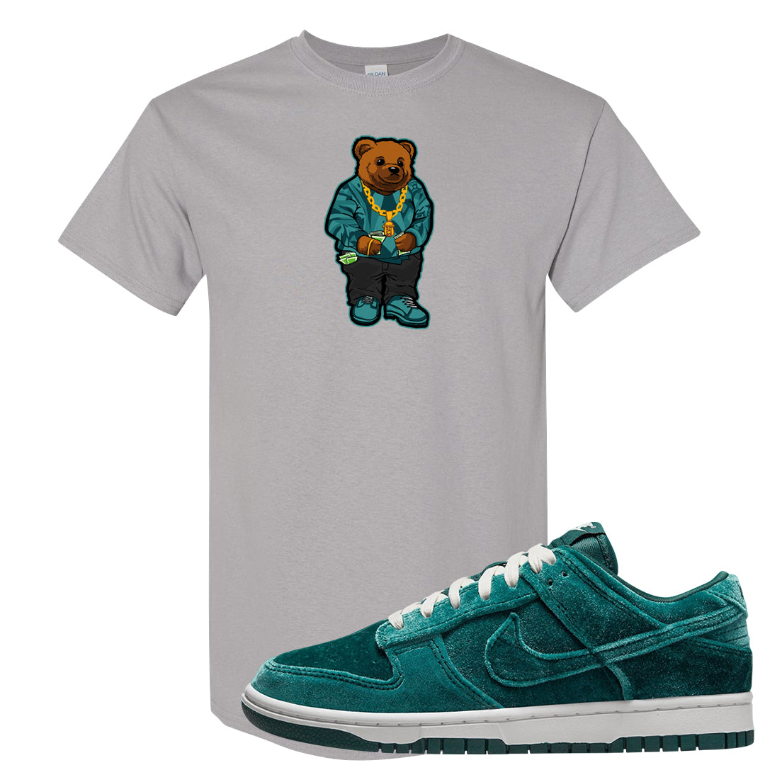 Green Velvet Low Dunks T Shirt | Sweater Bear, Gravel