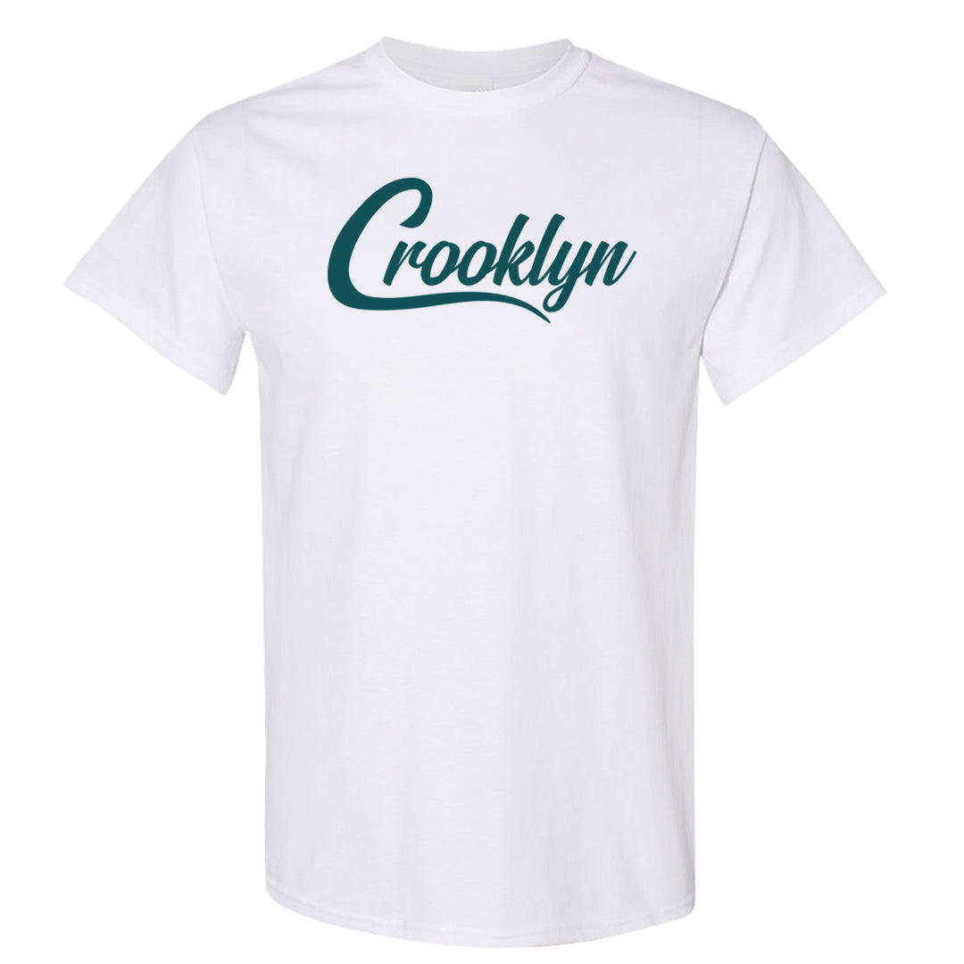 Green Velvet Low Dunks T Shirt | Crooklyn, White