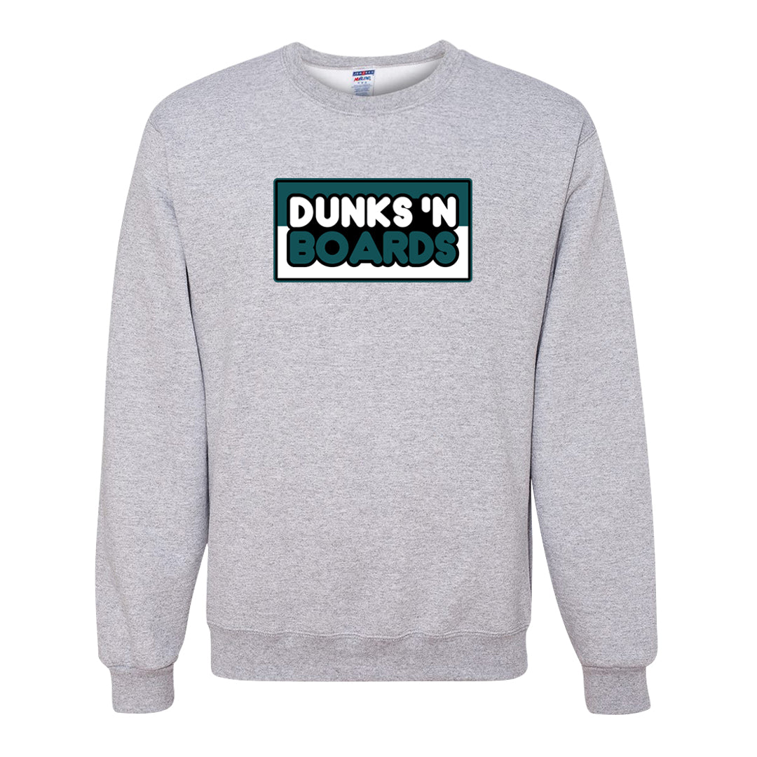 Green Velvet Low Dunks Crewneck Sweatshirt | Dunks N Boards, Ash
