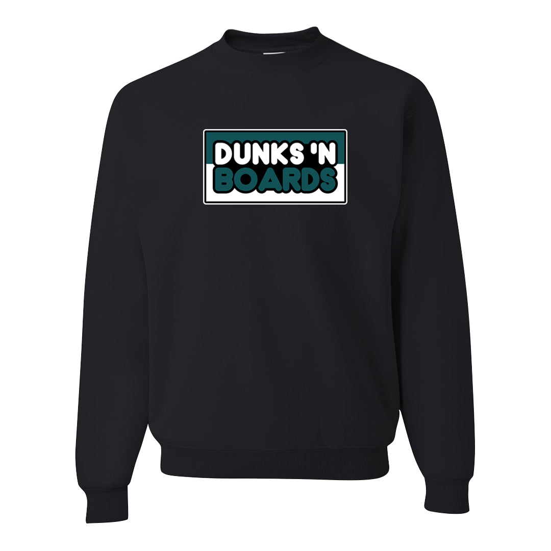 Green Velvet Low Dunks Crewneck Sweatshirt | Dunks N Boards, Black