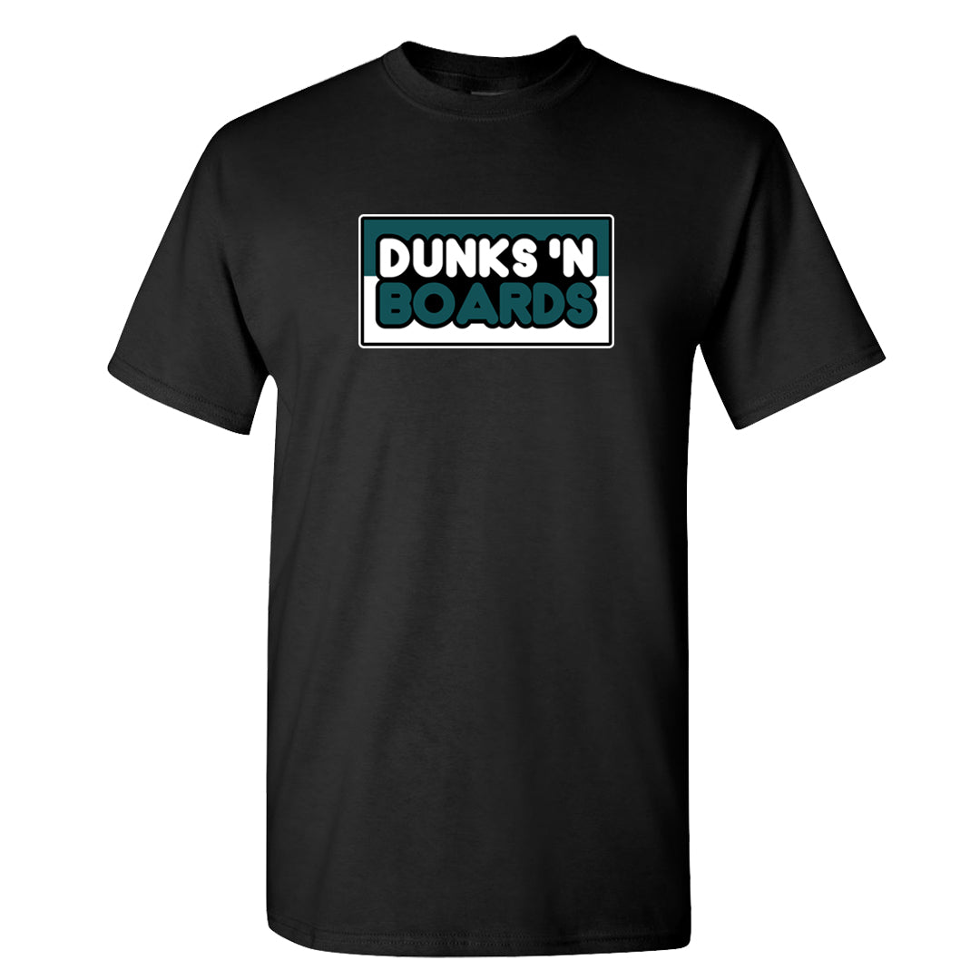 Green Velvet Low Dunks T Shirt | Dunks N Boards, Black