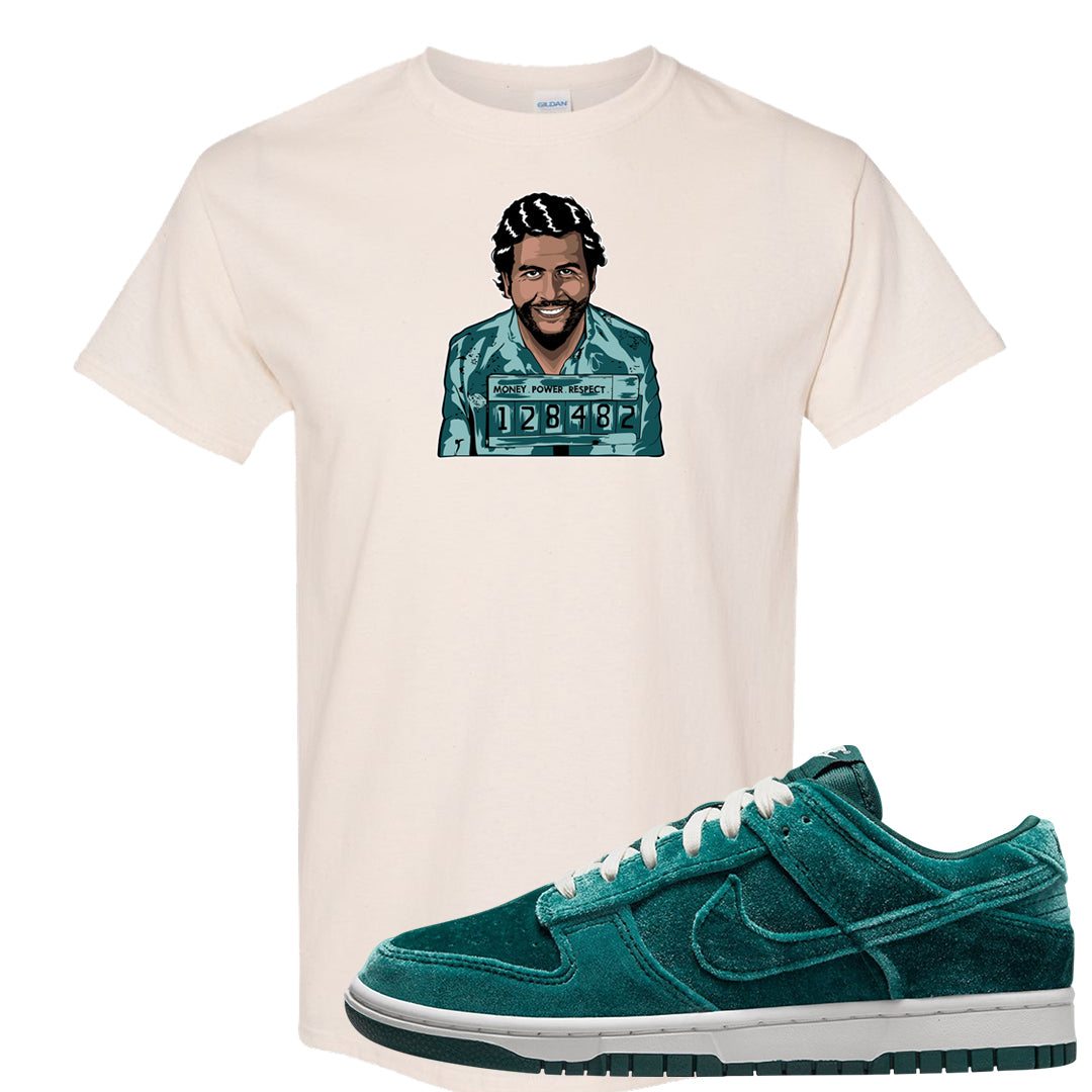Green Velvet Low Dunks T Shirt | Escobar Illustration, Natural