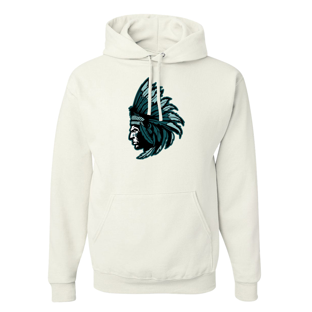 Green Velvet Low Dunks Hoodie | Indian Chief, White