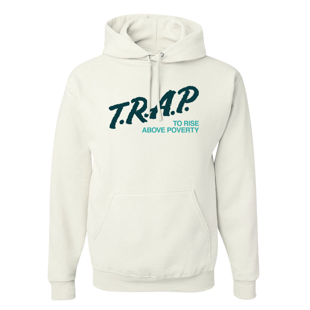 Green Velvet Low Dunks Pullover Hoodie | Trap To Rise Above Poverty, White