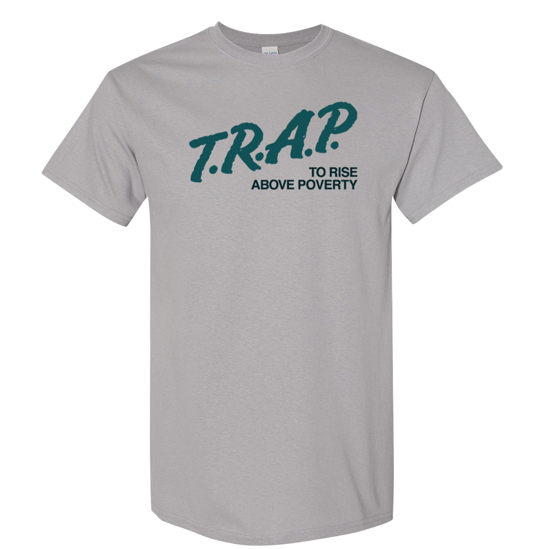 Green Velvet Low Dunks T Shirt | Trap To Rise Above Poverty, Gravel