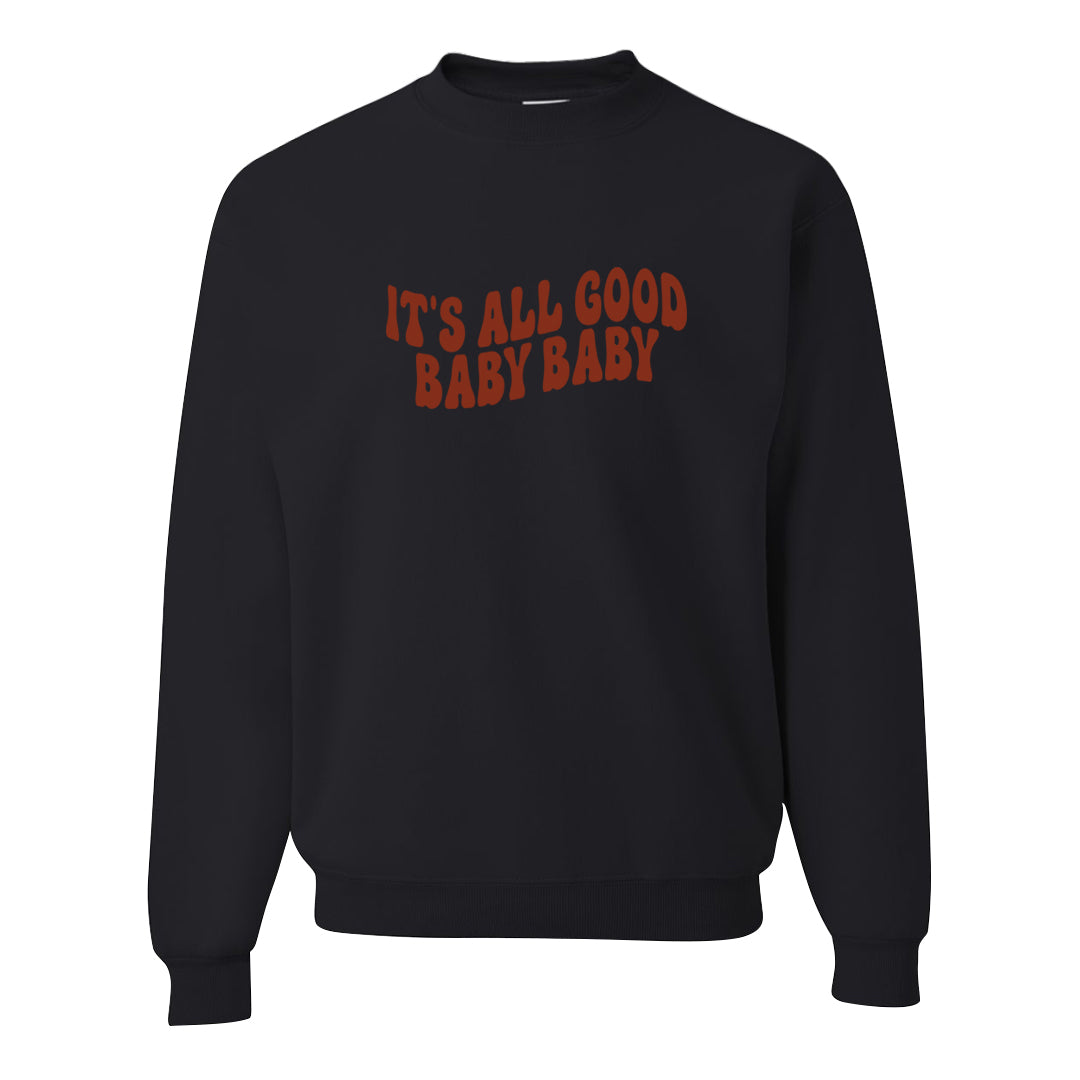 Mars Stone Low Dunks Crewneck Sweatshirt | All Good Baby, Black