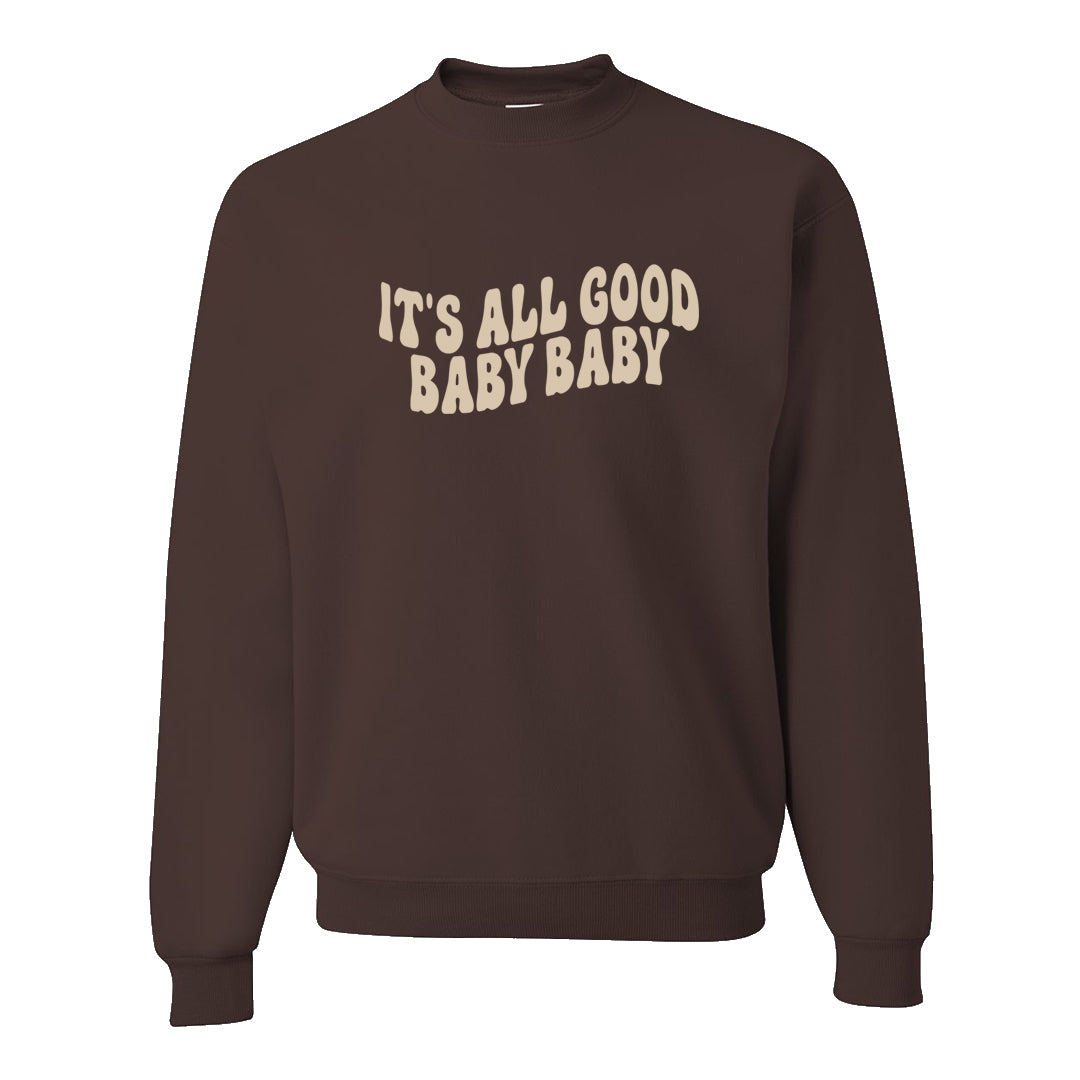 Mars Stone Low Dunks Crewneck Sweatshirt | All Good Baby, Chocolate