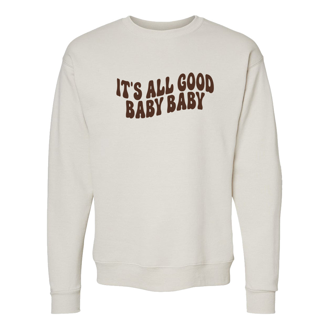 Mars Stone Low Dunks Crewneck Sweatshirt | All Good Baby, Sand