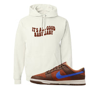 Mars Stone Low Dunks Hoodie | All Good Baby, White