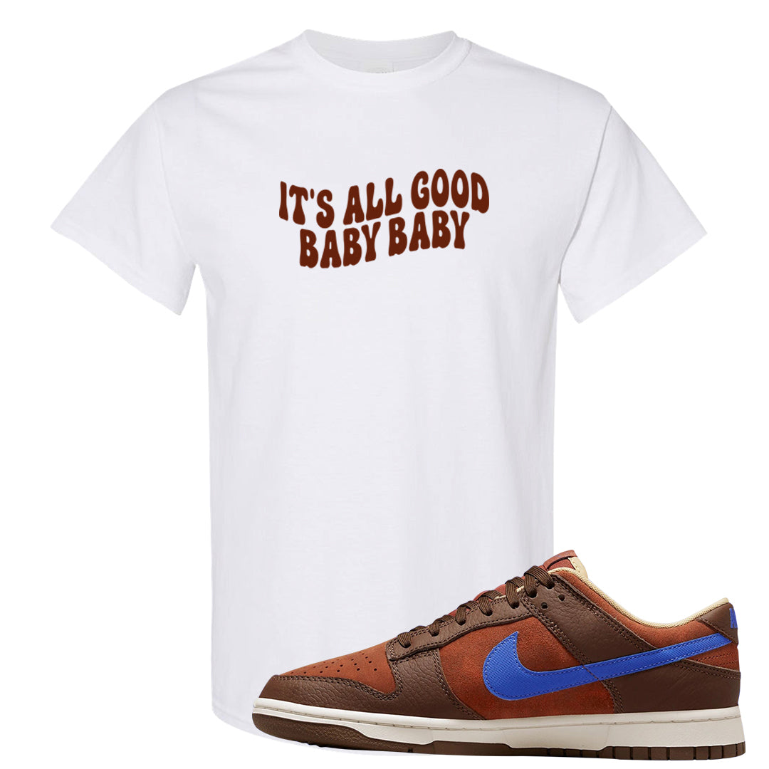 Mars Stone Low Dunks T Shirt | All Good Baby, White