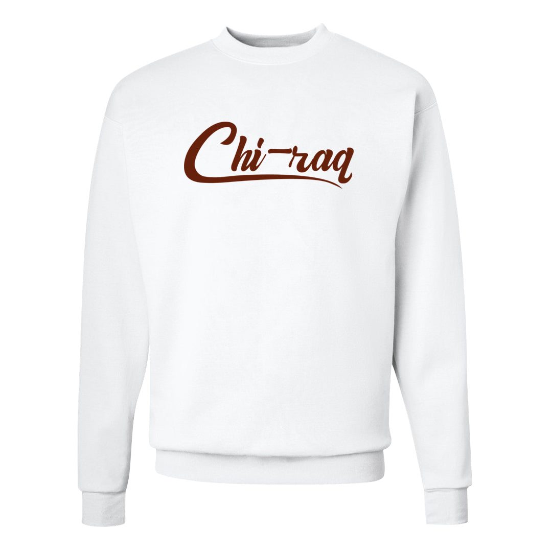 Mars Stone Low Dunks Crewneck Sweatshirt | Chiraq, White