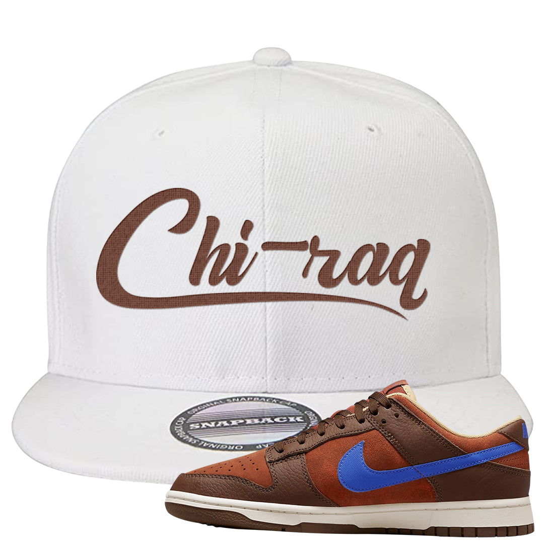 Mars Stone Low Dunks Snapback Hat | Chiraq, White