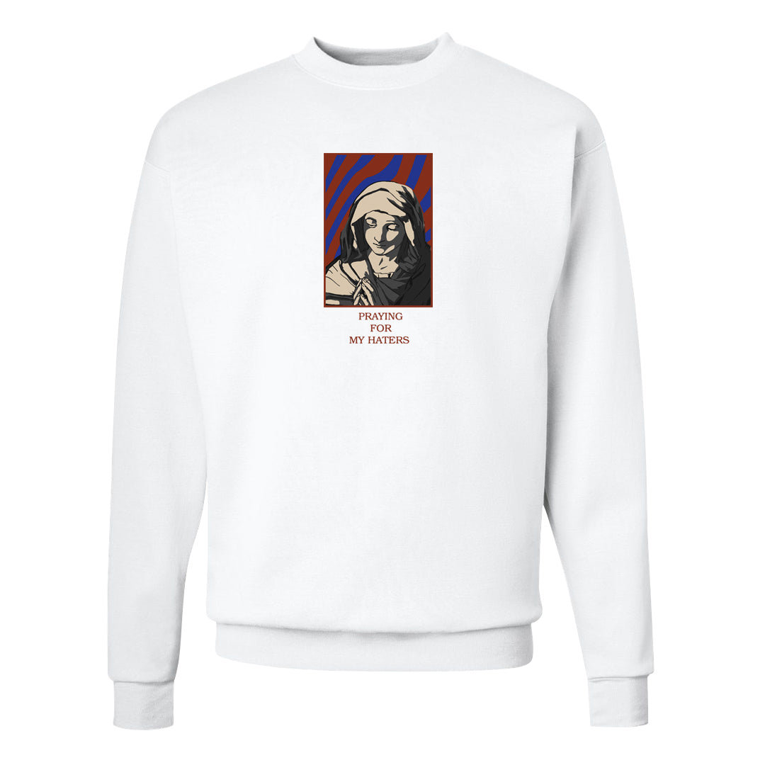 Mars Stone Low Dunks Crewneck Sweatshirt | God Told Me, White