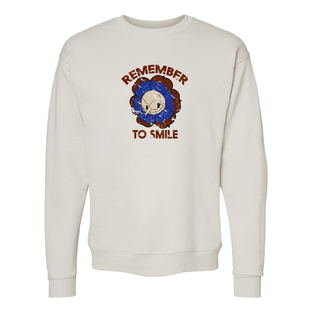 Mars Stone Low Dunks Crewneck Sweatshirt | Remember To Smile, Sand