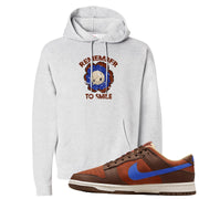 Mars Stone Low Dunks Hoodie | Remember To Smile, Ash
