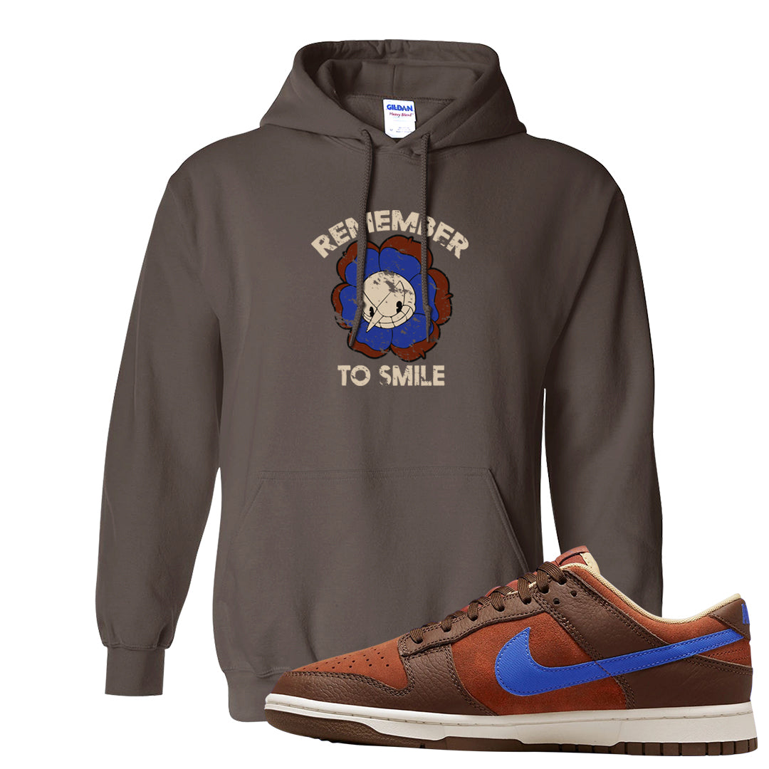Mars Stone Low Dunks Hoodie | Remember To Smile, Chocolate