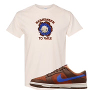 Mars Stone Low Dunks T Shirt | Remember To Smile, Natural