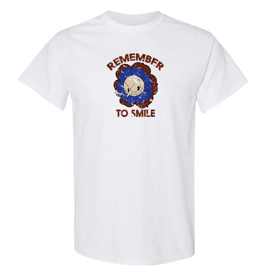 Mars Stone Low Dunks T Shirt | Remember To Smile, White