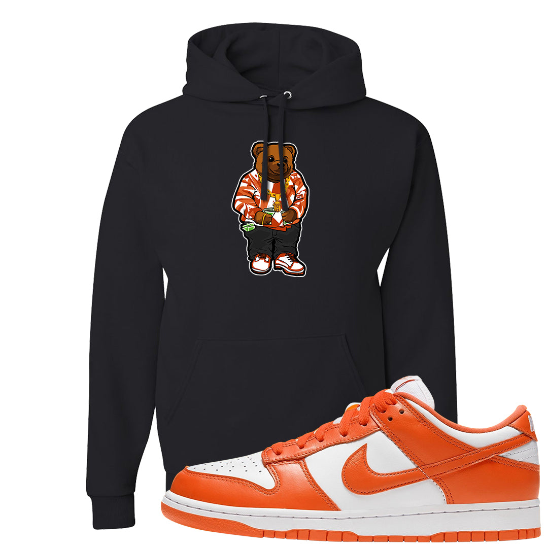 Orange White Low Dunks Hoodie | Sweater Bear, Black