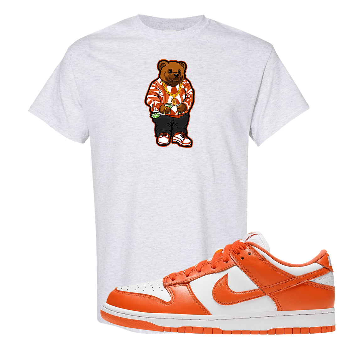 Orange White Low Dunks T Shirt | Sweater Bear, Ash