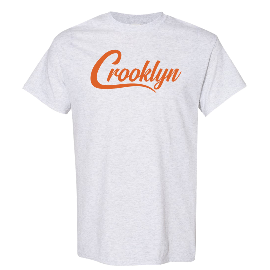 Orange White Low Dunks T Shirt | Crooklyn, Ash