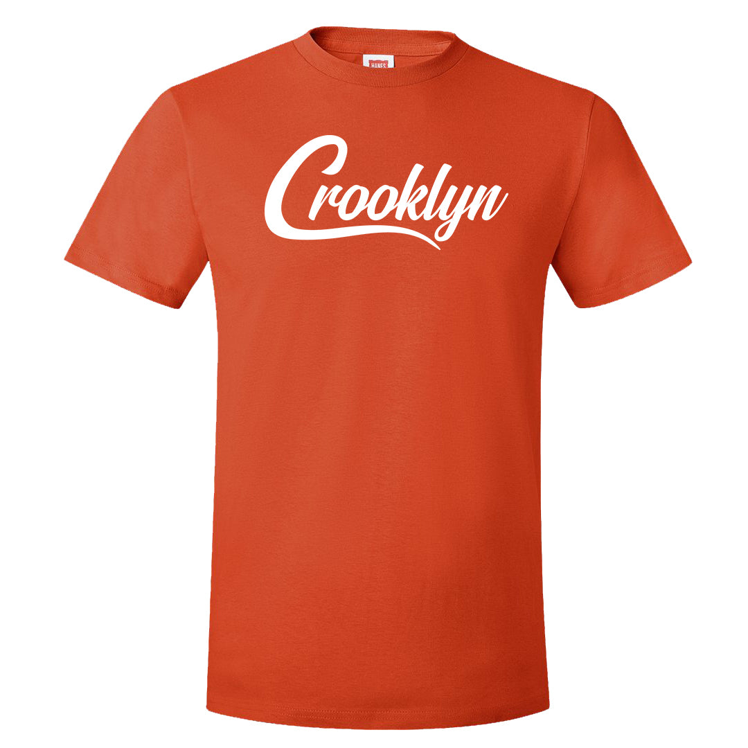 Orange White Low Dunks T Shirt | Crooklyn, Orange