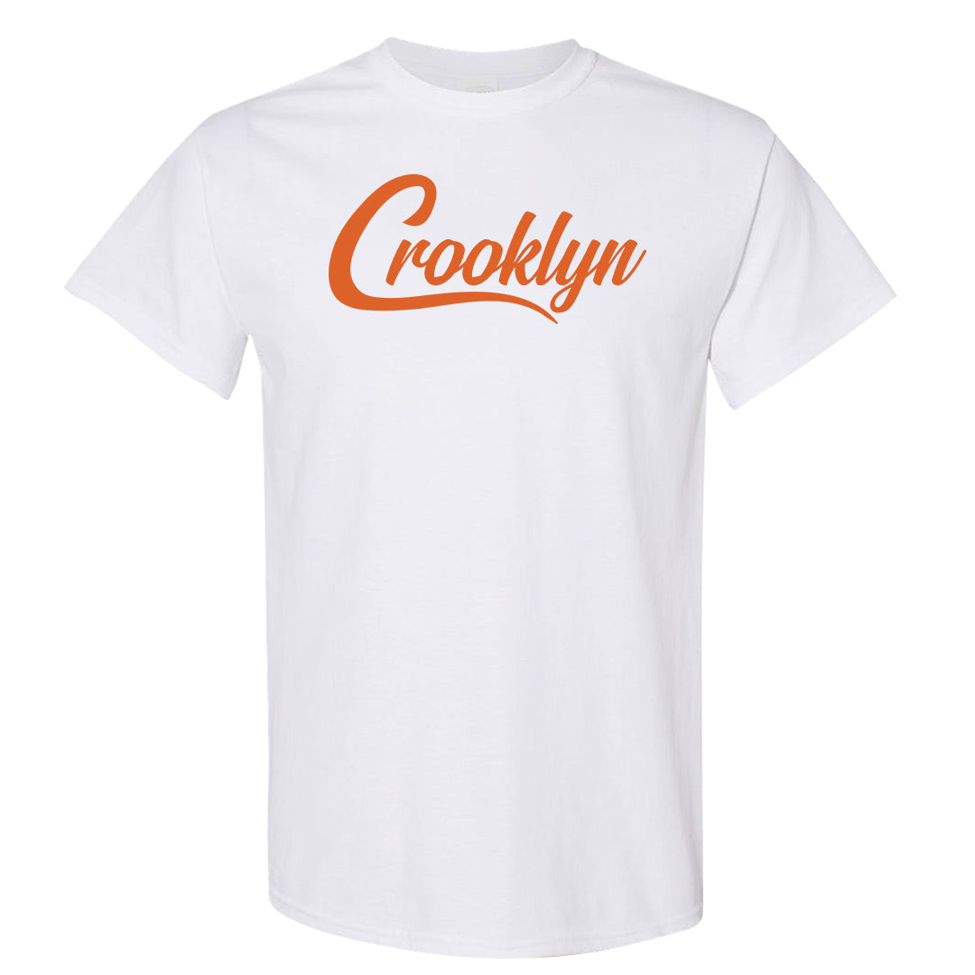 Orange White Low Dunks T Shirt | Crooklyn, White