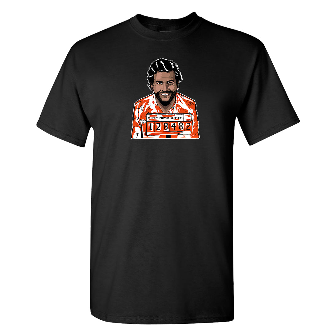 Orange White Low Dunks T Shirt | Escobar Illustration, Black