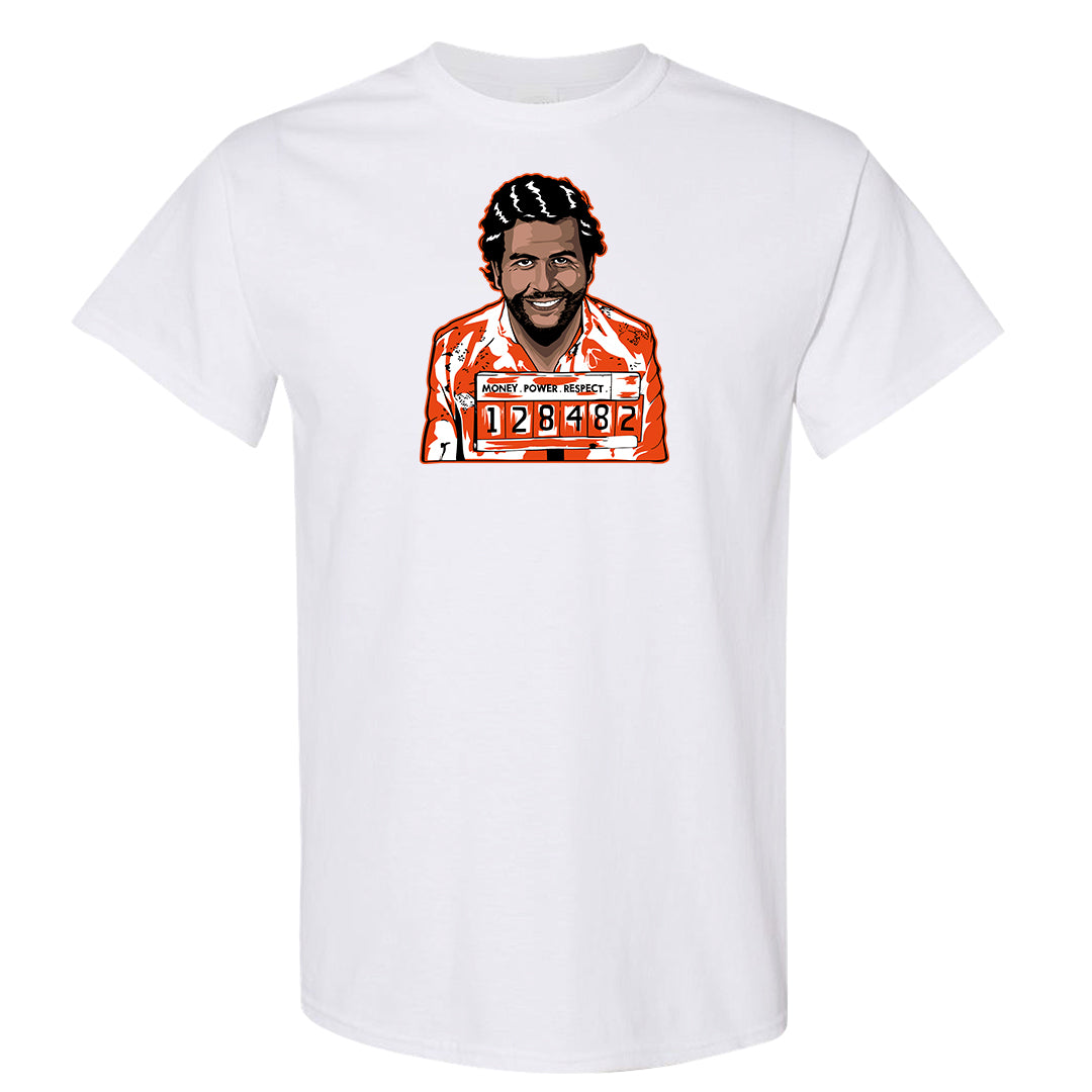 Orange White Low Dunks T Shirt | Escobar Illustration, White
