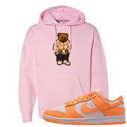 Peach Cream White Low Dunks Hoodie | Sweater Bear, Light Pink