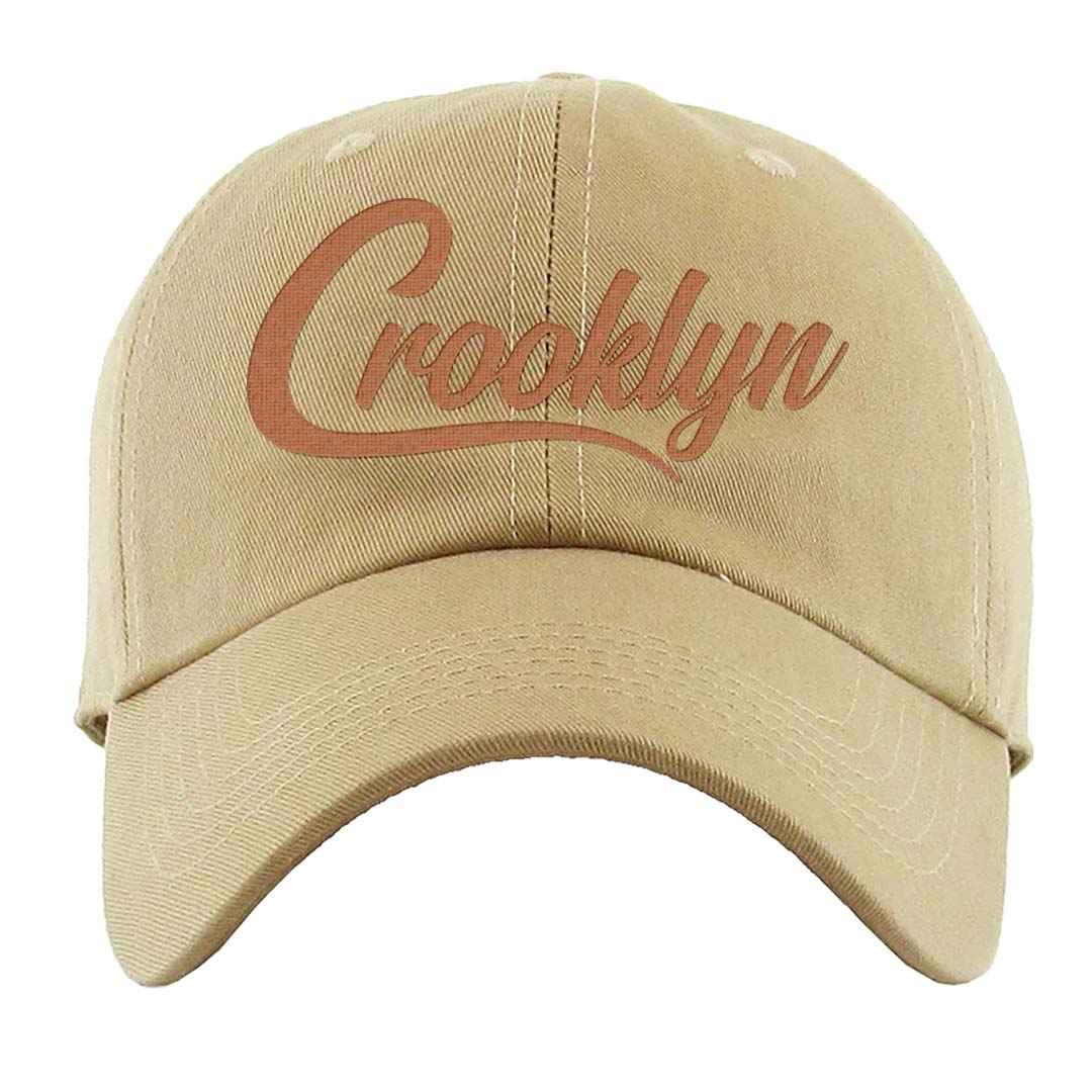 Peach Cream White Low Dunks Dad Hat | Crooklyn, Khaki