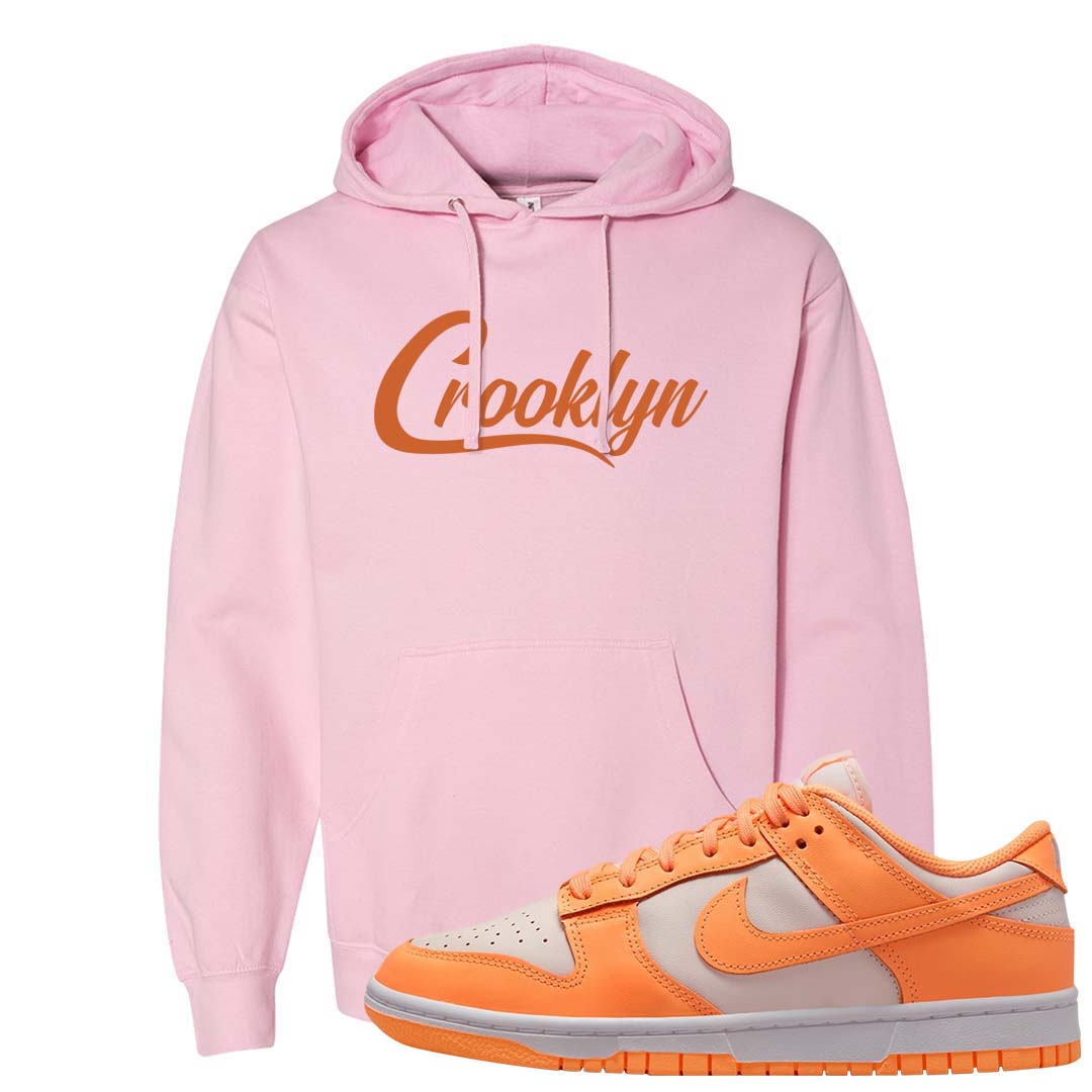 Peach Cream White Low Dunks Hoodie | Crooklyn, Light Pink