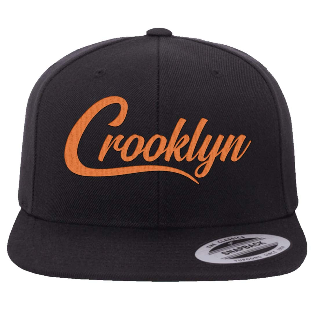 Peach Cream White Low Dunks Snapback Hat | Crooklyn, Black